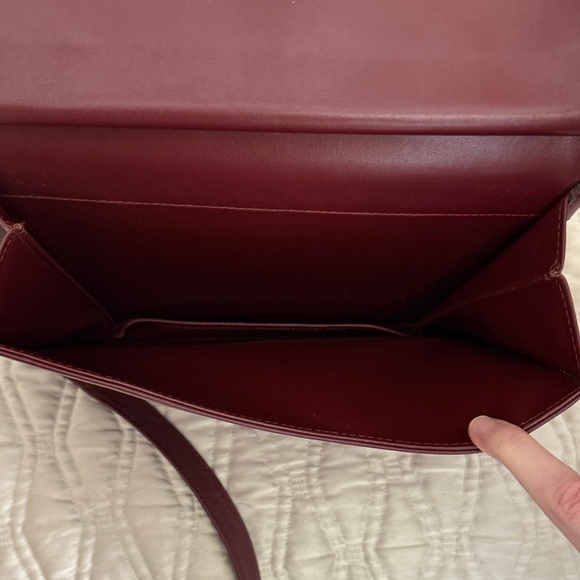 Cartier Deep Burgundy Crossbody Bag - Great shape. True Classic. - Picture 9 of 9